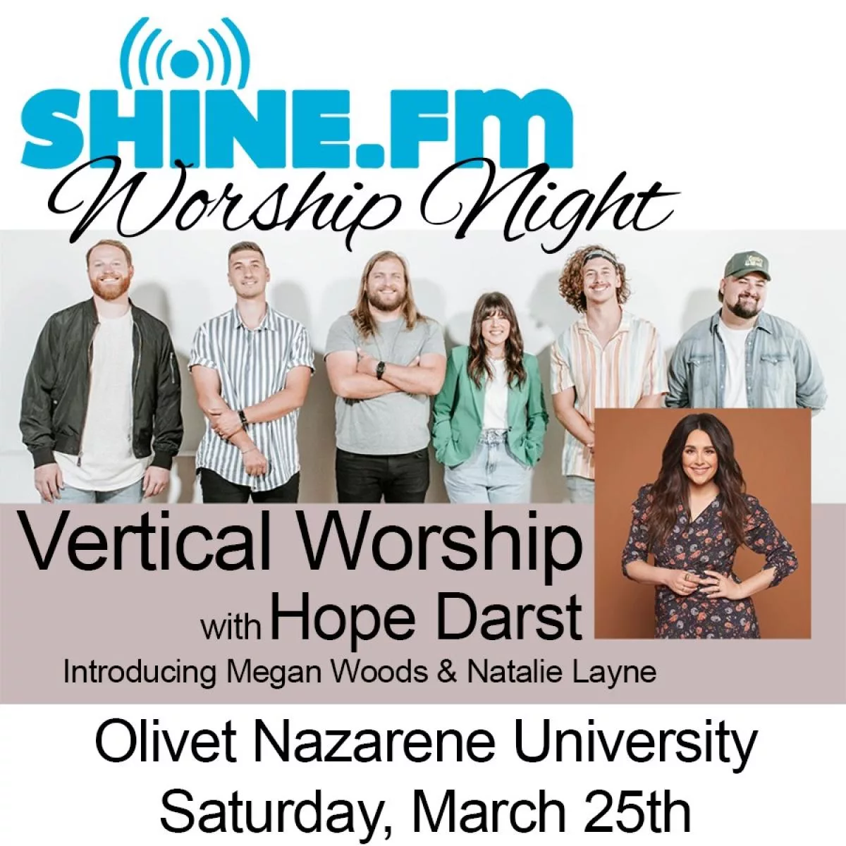 Shine.FM Worship Night with Vertical Worship and Hope Darst